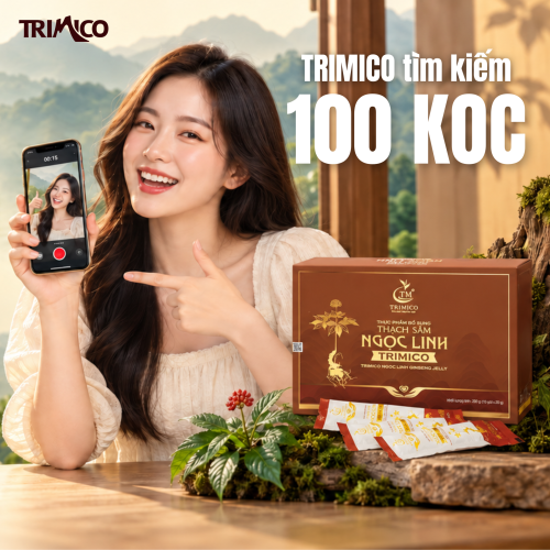 TRIMICO MỞ ĐƠN HỢP TÁC KOC TRẢI NGHIỆM THẠCH SÂM NGỌC LINH